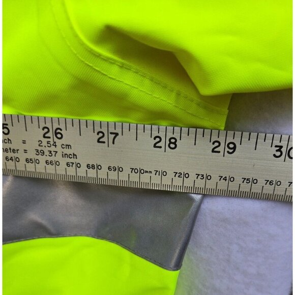 Tingley Men's High-Visibility Reflective Raincoat 2XL Yellow Waterproof - Picture 11 of 12